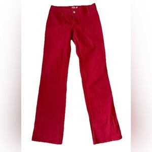 Dickies Pants Women's Size 3 Red School Work Alt Y2K Uniform Skater Emo Grunge